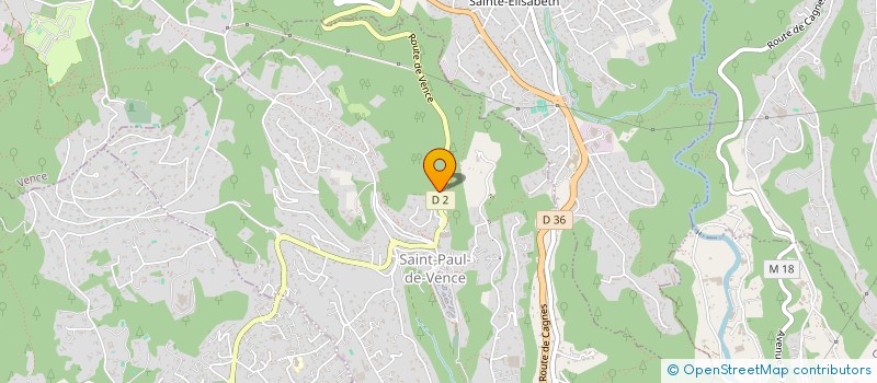 localisation de l'entreprise AJA à SAINT-PAUL-DE-VENCE