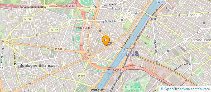 localisation de l'entreprise AJA  PARIS