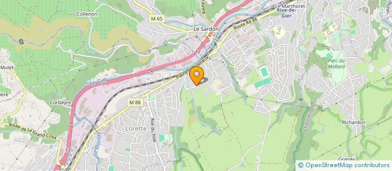 localisation de l'entreprise AJA  LORETTE