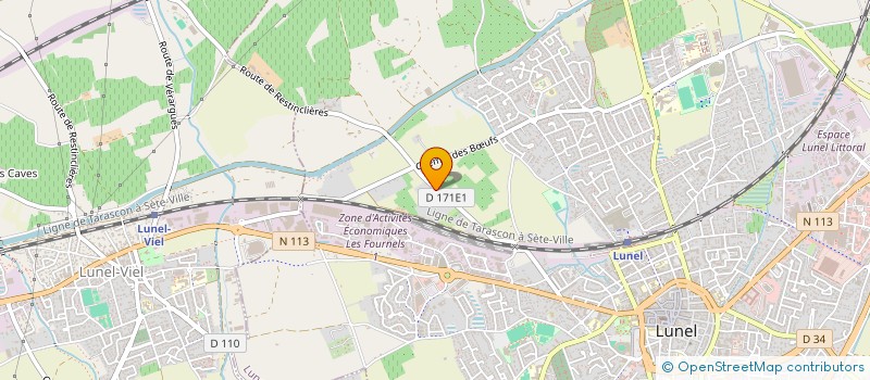 localisation de l'entreprise AJA AGENCE LITTERAIRE  LUNEL-VIEL