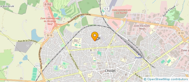 localisation de l'entreprise AJA AGENCEMENT à CHOLET