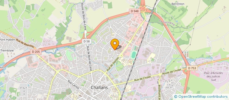localisation de l'entreprise AJA & CO à CHALLANS