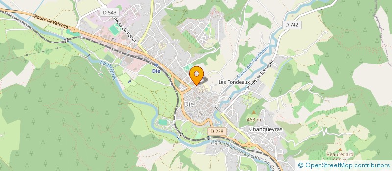 localisation de l'entreprise AJA & COMPAGNIE à DIE