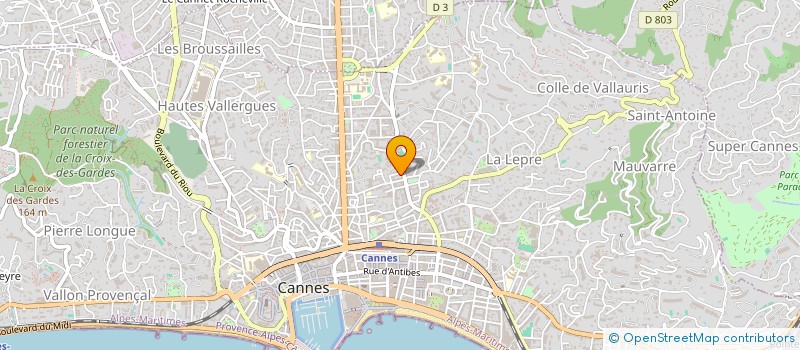 localisation de l'entreprise AJA & FRERES  CANNES