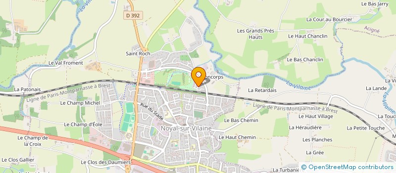 localisation de l'entreprise AJA GESTION à NOYAL-SUR-VILAINE