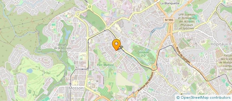 localisation de l'entreprise AJA VTC à MONTPELLIER