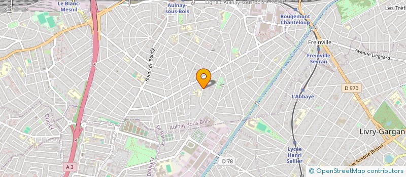 localisation de l'entreprise AJADE à AULNAY-SOUS-BOIS