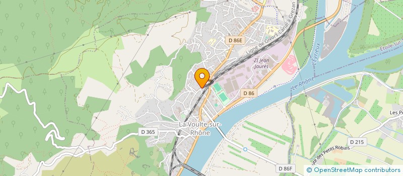 localisation de l'entreprise 'AJAFE 07'  LA VOULTE-SUR-RHONE