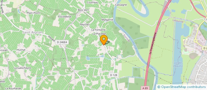 localisation de l'entreprise AJAL INVEST  FRONSAC