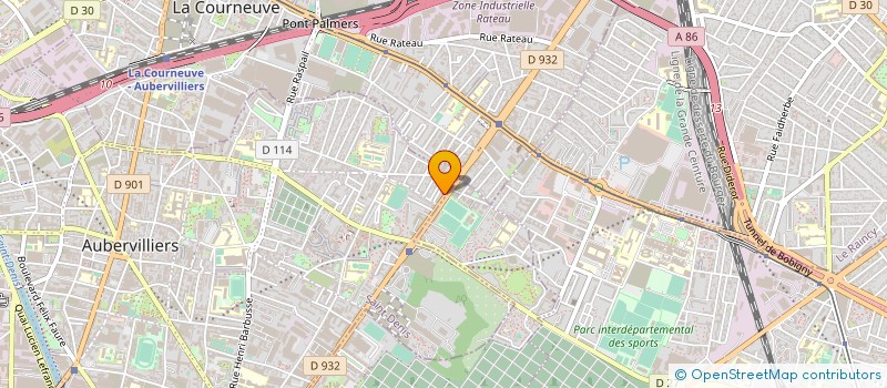 localisation de l'entreprise AJAN  AUBERVILLIERS