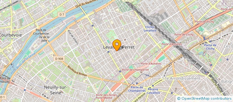 localisation de l'entreprise AJANCIA à LEVALLOIS-PERRET