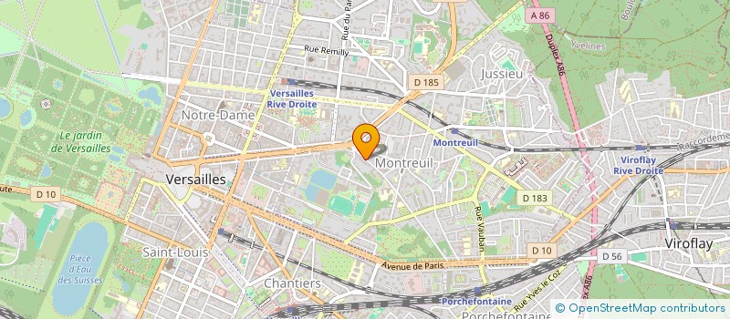 localisation de l'entreprise AJAVI à VERSAILLES