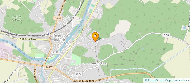 localisation de l'entreprise AJAVON ET AKAKPO-TOULAN à LA FERTE-SOUS-JOUARRE