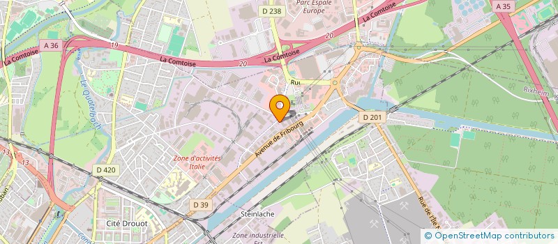 localisation de l'entreprise AJAX  ILLZACH