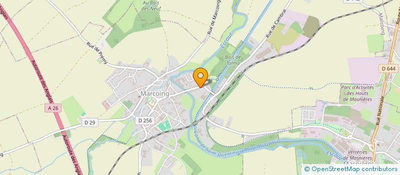 localisation de l'entreprise AJAX IMMOBILIER  MARCOING