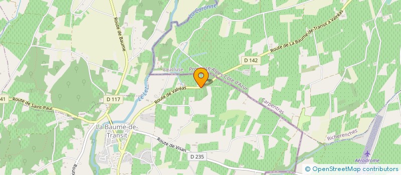 localisation de l'entreprise AJAY MONTAGNE  LA BAUME-DE-TRANSIT