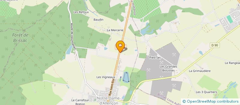 localisation de l'entreprise AJB  TERRANJOU