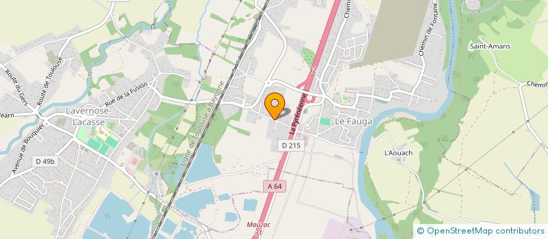 localisation de l'entreprise AJB  LE FAUGA