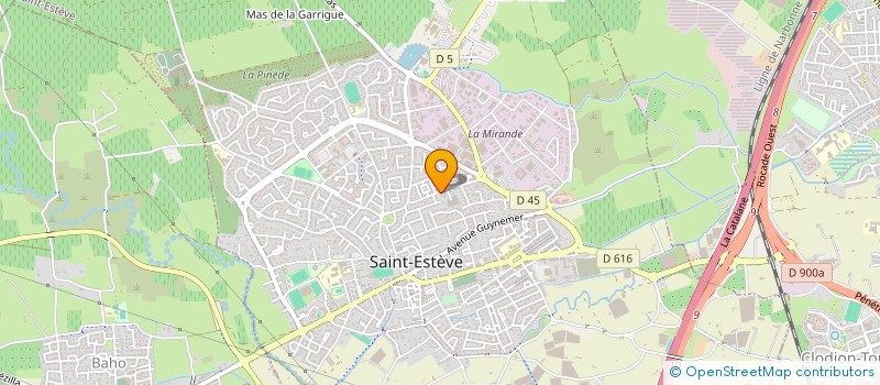 localisation de l'entreprise AJB  SAINT-ESTEVE