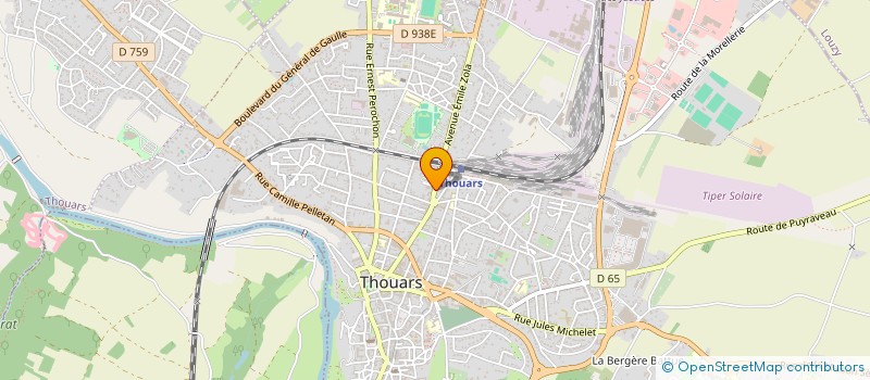 localisation de l'entreprise AJB  THOUARS