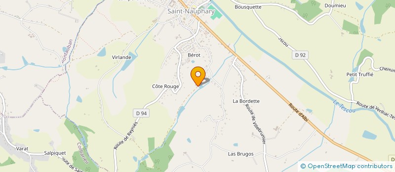 localisation de l'entreprise AJB CONSEIL PRO  SAINT-NAUPHARY