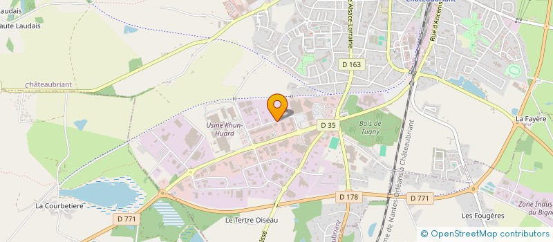 localisation de l'entreprise AJB EXOTIQUE SAVEURS D'AILLEURS  CHATEAUBRIANT