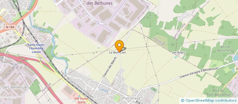 localisation de l'entreprise AJB ISOLATIONS SARL à PIERRELAYE