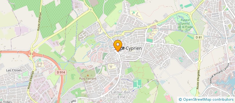 localisation de l'entreprise AJB MENUISERIE à SAINT-CYPRIEN
