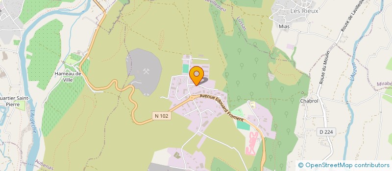 localisation de l'entreprise AJB PNEUS  LAVILLEDIEU