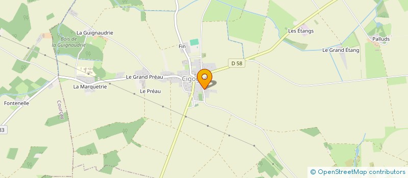 localisation de l'entreprise AJB TECH à CIGOGNE
