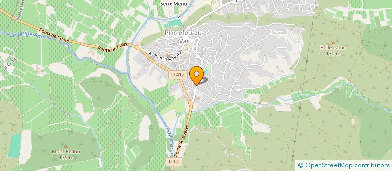 localisation de l'entreprise AJB2C  PIERREFEU-DU-VAR