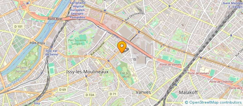 localisation de l'entreprise AJBCOMM à ISSY-LES-MOULINEAUX
