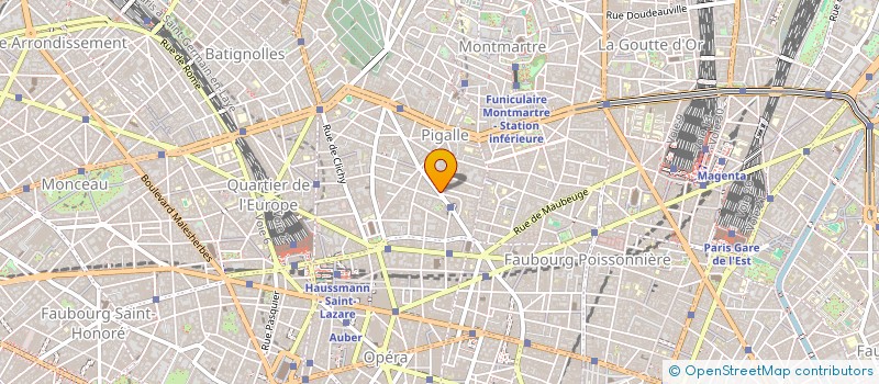 localisation de l'entreprise AJBM ALAZARD à PARIS