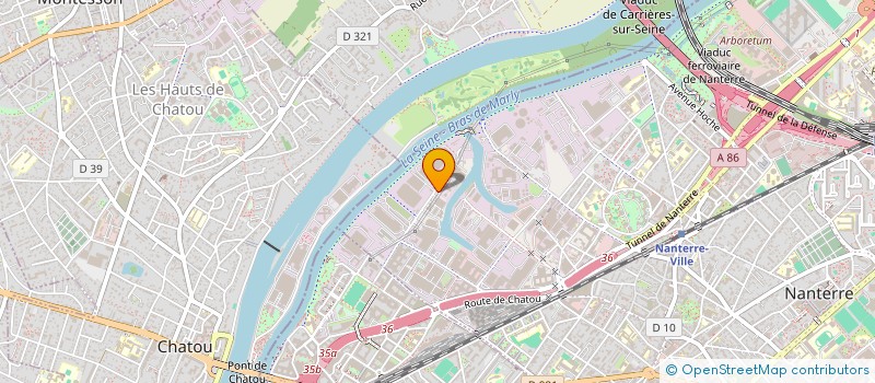 localisation de l'entreprise AJC 3  NANTERRE