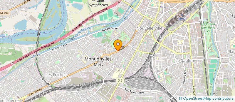 localisation de l'entreprise AJC à MONTIGNY-LES-METZ