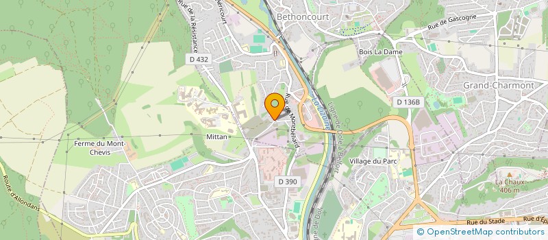 localisation de l'entreprise AJC  BETHONCOURT