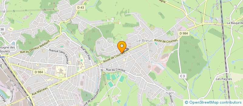 localisation de l'entreprise AJC  LE BREUIL