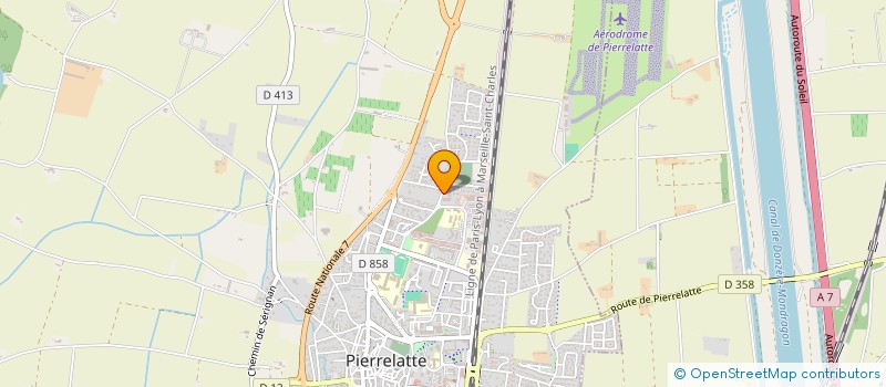 localisation de l'entreprise AJC  PIERRELATTE