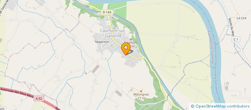 localisation de l'entreprise AJC  CAUMONT-SUR-GARONNE