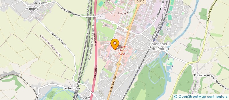 localisation de l'entreprise AJC  CHASSENEUIL-DU-POITOU