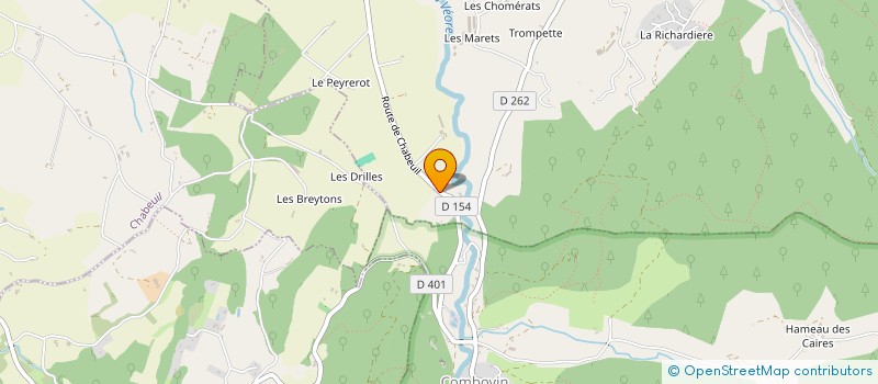 localisation de l'entreprise AJC à CHATEAUDOUBLE