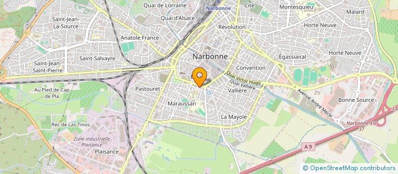 localisation de l'entreprise AJC  NARBONNE