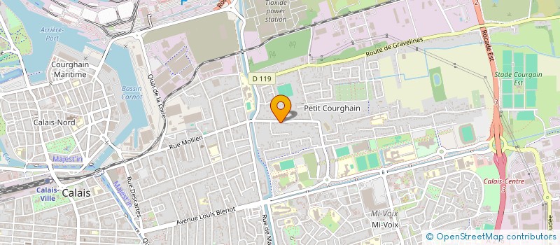 localisation de l'entreprise AJC  CALAIS