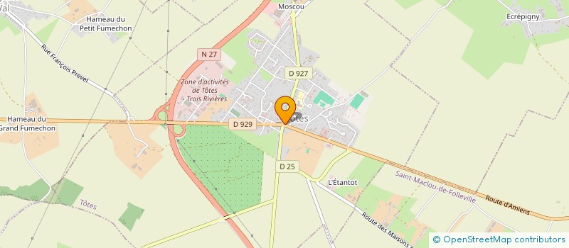 localisation de l'entreprise AJC  TOTES