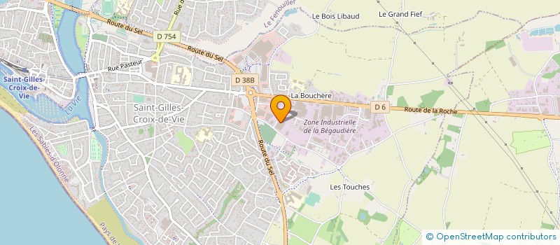 localisation de l'entreprise AJC AUTOMOBILES à SAINT-GILLES-CROIX-DE-VIE