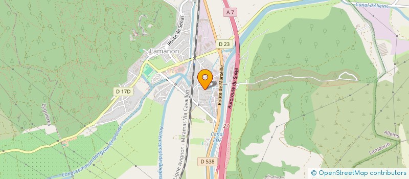 localisation de l'entreprise AJC BATIMENT  LAMANON