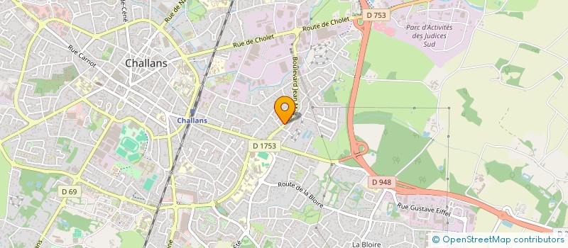 localisation de l'entreprise AJC CARROSSERIE à CHALLANS