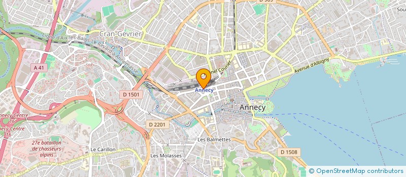 localisation de l'entreprise AJC CHARPENTE ZINGUERIE à ANNECY