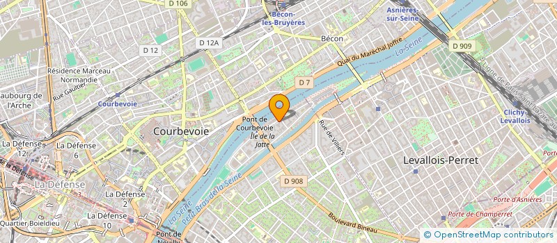 localisation de l'entreprise AJC CONSEIL à NEUILLY-SUR-SEINE