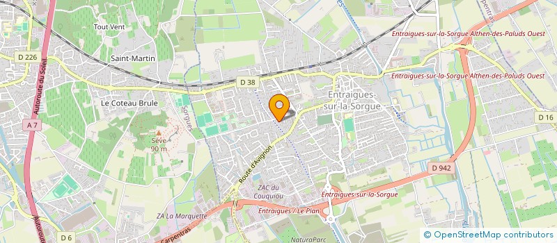 localisation de l'entreprise AJC CONSTRUCTION  ENTRAIGUES-SUR-LA-SORGUE